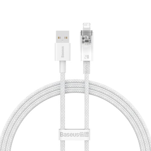 Cáp sạc nhanh hiệu Baseus Explorer Series with Smart Temperature Control USB to iP 2.4A - Hình ảnh 2