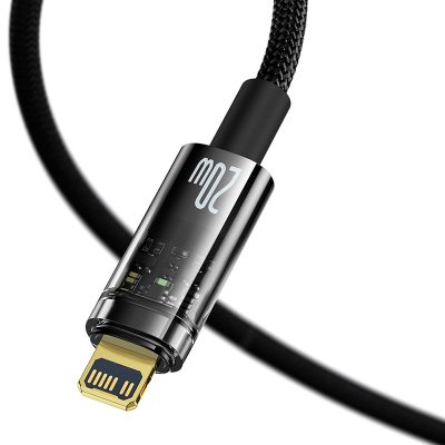 Cáp sạc nhanh tự ngắt hiệu Baseus Explorer Series Type-C to IP 20W 1m - Bảo vệ tuổi thọ pin iPhone của bạn với cáp sạc thông minh <strong>Baseus Explorer Series Type-C to IP 20W 1m</strong>. Đây không chỉ là một sợi cáp sạc nhanh PD 20W, mà còn được tích hợp công nghệ tự động ngắt nguồn khi pin đầy, chống sạc nhồi và ngăn ngừa chai pin hiệu quả. Nổi bật với thiết kế "Explorer" độc đáo, đầu cắm trong suốt để lộ bảng mạch bên trong cùng đèn LED báo trạng thái sạc. Với vỏ bện dù siêu bền và khớp nối chống gãy, đây là sự kết hợp hoàn hảo giữa công nghệ, độ bền và thẩm mỹ. Hãy sạc pin một cách thông minh và an toàn hơn với <strong>Baseus Explorer Series Type-C to IP 20W 1m</strong>.