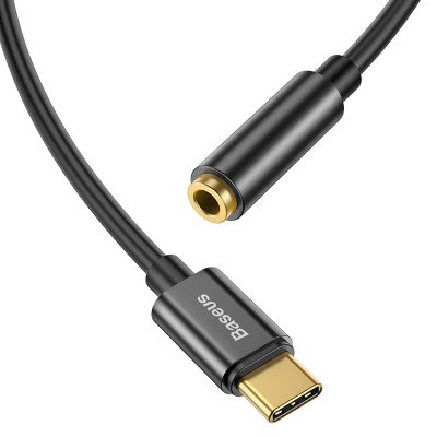 Đầu chuyển đổi hiệu Baseus Type-C Male to 3.5mm Female L54 - Điện thoại của bạn không có jack 3.5mm? Đừng vội từ bỏ chiếc tai nghe có dây yêu thích của mình! Đầu chuyển đổi <strong>Baseus Type-C Male to 3.5mm Female L54</strong> là giải pháp hoàn hảo, giúp kết nối tai nghe 3.5mm truyền thống với các thiết bị Type-C hiện đại. Được trang bị chip giải mã âm thanh (DAC) cao cấp, adapter đảm bảo truyền tải chất âm Hi-Fi trung thực, không suy hao, giữ trọn vẹn cảm xúc của bản nhạc gốc. Sản phẩm hỗ trợ đầy đủ micro đàm thoại và các phím chức năng trên dây tai nghe. Với thiết kế dây dù bện bền bỉ và vỏ hợp kim nhôm sang trọng, <strong>Baseus Type-C Male to 3.5mm Female L54</strong> là phụ kiện nhỏ gọn, đáng tin cậy cho mọi tín đồ âm thanh.