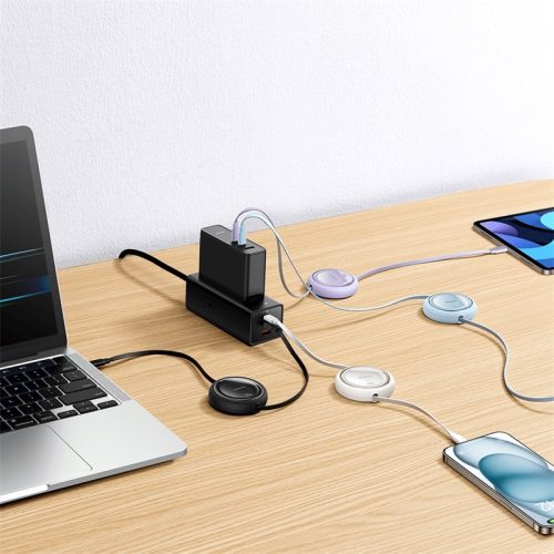Cáp sạc hiệu Baseus Free2Draw Mini Retractable Type-C to Type-C 100W 1m - Hình ảnh 9
