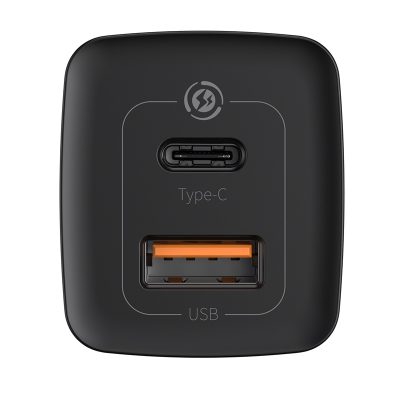 Sạc nhanh hiệu Baseus GaN2 Lite C+U 65W EU - Dọn dẹp bàn làm việc và đơn giản hóa cuộc sống của bạn với củ sạc <strong>Baseus GaN2 Lite C+U 65W EU</strong>. Đây là giải pháp năng lượng "tất cả trong một", tích hợp công nghệ GaN2 Lite tiên tiến, mang đến công suất 65W mạnh mẽ trong một thiết kế nhỏ gọn đáng kinh ngạc. Với 1 cổng USB-C và 1 cổng USB-A, sản phẩm có thể sạc nhanh đồng thời cho cả laptop như MacBook Air, điện thoại iPhone và các thiết bị Android. Công nghệ BPS II tự động phân phối dòng điện thông minh, đảm bảo sạc nhanh và an toàn. Hãy đầu tư vào sự gọn gàng và hiệu suất với <strong>Baseus GaN2 Lite C+U 65W EU</strong>.