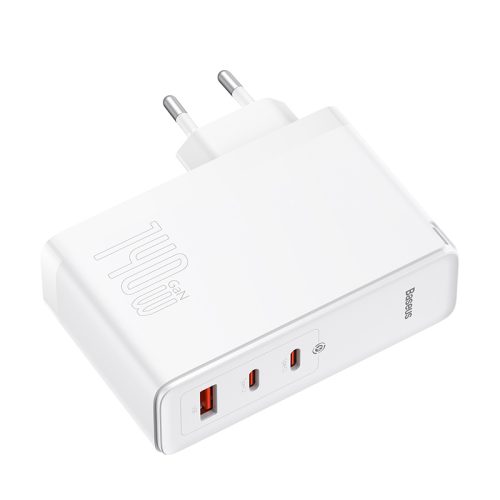 Bộ sạc nhanh hiệu Baseus GaN5 Pro 2C + U 140W EU (With Cable Type-C to Type-C 240W 1m) - Hình ảnh 4