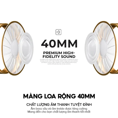 Tai Nghe Headphone HAVIT H633BT, Bluetooth 5.1 Công Thái Học, Nghe Đến 22H - Hàng Chính Hãng - Hình ảnh 2