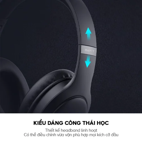 Tai Nghe Headphone HAVIT H633BT, Bluetooth 5.1 Công Thái Học, Nghe Đến 22H - Hàng Chính Hãng - Hình ảnh 8