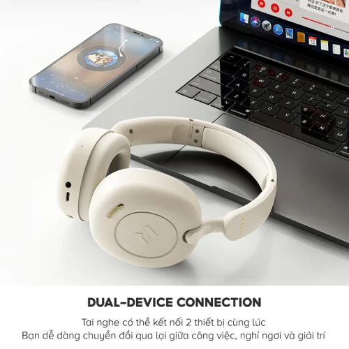 Tai Nghe Headphone HAVIT H655BT, Bluetooth 5.3, Chống Ồn ANC, Nghe Đến 65H - Hàng Chính Hãng - Hình ảnh 9