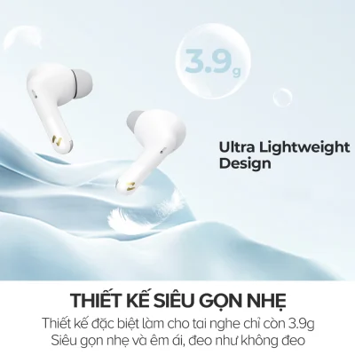 Tai Nghe True Wireless HAVIT LIFE 01T, Bluetooth 5, AI Khử Ồn, Nghe Đến 33H - Hàng Chính Hãng - Tận hưởng âm thanh tự do và những cuộc gọi trong trẻo với tai nghe True Wireless <strong>HAVIT LIFE 01T</strong>. Sản phẩm là sự kết hợp hoàn hảo giữa công nghệ và thời lượng pin, nổi bật với tính năng khử ồn cuộc gọi bằng thuật toán AI, giúp lọc bỏ tạp âm môi trường hiệu quả để giọng nói của bạn luôn rõ ràng. Đắm chìm trong âm nhạc cả ngày dài với thời lượng pin khủng lên đến 33 giờ khi dùng cùng hộp sạc. Kết nối Bluetooth 5.4 ổn định đảm bảo trải nghiệm không dây liền mạch. Với thiết kế ergonomic vừa vặn, điều khiển cảm ứng thông minh, <strong>HAVIT LIFE 01T</strong> là người bạn đồng hành lý tưởng cho công việc, học tập và giải trí mỗi ngày.