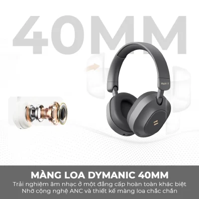Tai Nghe Headphone HAVIT LIFE NC01H, Bluetooth 5.4, Chống Ồn ANC, Nghe Đến 80H - Hàng Chính Hãng - Lấy lại không gian tĩnh lặng của riêng bạn và đắm chìm trong âm nhạc không giới hạn với tai nghe headphone <strong>HAVIT LIFE NC01H</strong>. Đây là một cỗ máy âm thanh thực thụ, trang bị công nghệ chống ồn chủ động (ANC) hàng đầu, giảm tới 25dB tiếng ồn môi trường. Điểm nhấn không tưởng là thời lượng pin lên đến 80 giờ, cho phép bạn sử dụng hàng tuần liền mà không cần sạc. Trải nghiệm kết nối không dây hoàn hảo với Bluetooth 5.4 mới nhất và chất âm Hi-Res sống động. Với thiết kế chụp tai công thái học và đệm tai siêu mềm mại, <strong>HAVIT LIFE NC01H</strong> là người bạn đồng hành lý tưởng cho công việc, du lịch và những phút giây thư giãn trọn vẹn.