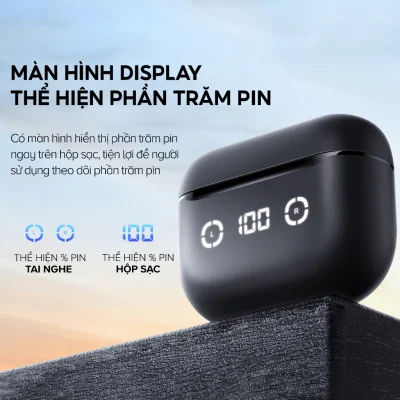 Tai Nghe Chống Ồn HAVIT LIFE NC01T | ANC & 4 Mic ENC, Bluetooth 5.4, Độ Trễ 55ms | Pin 35 Giờ, App Control, Chính Hãng - Làm chủ không gian âm thanh của bạn với tai nghe True Wireless <strong>HAVIT LIFE NC01T</strong>. Đây là cỗ máy công nghệ thực thụ, trang bị khả năng chống ồn kép: ANC chủ động loại bỏ tạp âm môi trường khi nghe nhạc, và 4 mic ENC lọc ồn hiệu quả cho những cuộc gọi trong trẻo. Trải nghiệm kết nối không dây hoàn hảo với Bluetooth 5.4 mới nhất, ổn định và tiết kiệm năng lượng. Chế độ Gaming Mode 55ms mang lại lợi thế chiến thuật trong mọi trận game. Tận hưởng chất âm sống động và thời lượng pin bền bỉ đến 24 giờ. Kết nối với App để tùy chỉnh, <strong>HAVIT LIFE NC01T</strong> là lựa chọn tối thượng cho công việc, giải trí và giao tiếp.
