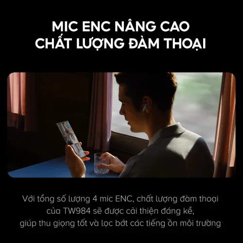 Tai Nghe Chống Ồn HAVIT LIFE NC01T | ANC & 4 Mic ENC, Bluetooth 5.4, Độ Trễ 55ms | Pin 35 Giờ, App Control, Chính Hãng - Hình ảnh 7