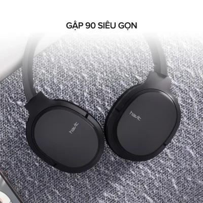 Tai Nghe Headphone HAVIT i62, Driver 40mm, Bluetooth 5.0, Gập Gọn 90, Nghe Đến 20H - Hàng Chính Hãng - Hòa mình vào thế giới âm nhạc sống động và tận hưởng sự thoải mái suốt cả ngày dài với tai nghe headphone <strong>HAVIT i62</strong>. Được trang bị màng loa lớn 40mm, sản phẩm mang đến chất âm bùng nổ với dải bass sâu lắng, mạnh mẽ. Thiết kế công thái học với đệm tai siêu mềm mại đảm bảo cảm giác đeo dễ chịu, không gây đau mỏi. Tận hưởng đến 20 giờ nghe nhạc không gián đoạn nhờ kết nối Bluetooth 5.0 ổn định và tiết kiệm năng lượng. Đặc biệt, thiết kế gập gọn 90° độc đáo giúp bạn dễ dàng cất giữ và mang theo mọi lúc mọi nơi. <strong>HAVIT i62</strong> là người bạn đồng hành lý tưởng cho công việc, học tập và mọi hành trình.