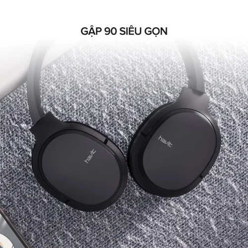 Tai Nghe Headphone HAVIT i62, Driver 40mm, Bluetooth 5.0, Gập Gọn 90, Nghe Đến 20H - Hàng Chính Hãng - Hình ảnh 6