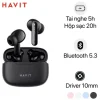 Tai Nghe Gaming Havit TW967 Pro | Độ Trễ Siêu Thấp 45ms, Driver 13mm, Bluetooth 5.3 | Âm Thanh Không Gian 3D, Chính Hãng