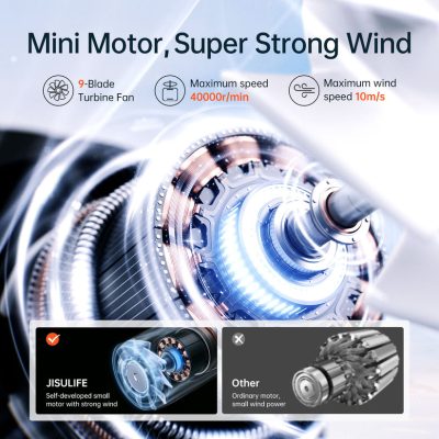 Quạt Cầm Tay Mini Jisulife Life 9, 5 Cấp Độ Gió, Pin 3600mAh/5000mAh, Sử Dụng 12H, Bảo Hành 12 Tháng - Quạt cầm tay mini <strong>Jisulife Life 9</strong> với công nghệ <strong>Jisulife Life 9</strong>, thiết kế 9 cánh quạt, động cơ không chổi than, tốc độ gió tối đa 10m/s. Pin 3600mAh/5000mAh cho thời gian sử dụng 12-18 giờ, 5 cấp độ gió, trọng lượng 160g, chất liệu ABS bền bỉ. Sạc USB-C, bảo hành 12 tháng, lý tưởng cho du lịch, văn phòng, ngoài trời.