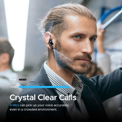 Tai nghe Bluetooth True Wireless SoundPeats Mac 2, In-ear, Driver 12.5mm, Pin 21H, IPX5, Bluetooth 5.0, ENC, Game Mode - Tai nghe <strong>SoundPeats Mac 2</strong> với thiết kế in-ear thể thao, driver 12.5mm, âm thanh Hi-Fi, codec AAC/SBC. Pin 4.2H (tai nghe), 21H (với hộp sạc), sạc USB-C. IPX5 chống nước, micro kép ENC, Bluetooth 5.0, Game Mode độ trễ thấp. Bảo hành 12 tháng, lý tưởng nghe nhạc, chơi game, tập luyện.