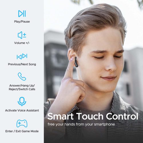Tai nghe Bluetooth True Wireless SoundPeats Mac 2, In-ear, Driver 12.5mm, Pin 21H, IPX5, Bluetooth 5.0, ENC, Game Mode - Hình ảnh 7