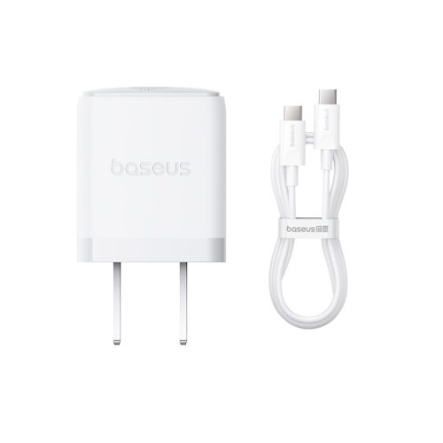 Bộ sạc hiệu Baseus Palm 1C 20W US - Kèm cáp USB-C to USB-C 1m - Hình ảnh 2