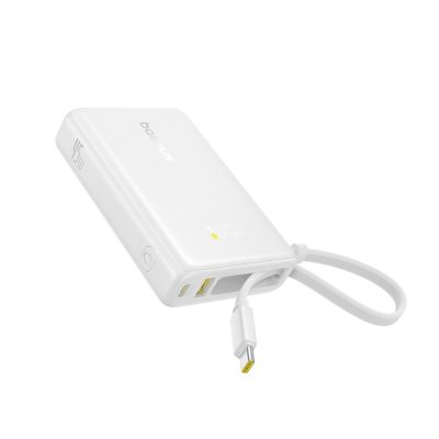 Sạc dự phòng hiệu Baseus PicoGo Digital Display with Built-in USB-C Cable 10000mAh 45W - Khám phá sức mạnh đáng kinh ngạc trong một thân hình siêu nhỏ gọn với <strong>Baseus PicoGo Digital Display</strong>. Đây là cuộc cách mạng trong thế giới sạc dự phòng, mang đến công suất 45W mạnh mẽ, đủ sức sạc nhanh cho cả laptop như MacBook Air, tablet và điện thoại. Với dung lượng 10000mAh và sợi cáp USB-C tích hợp sẵn, bạn sẽ không bao giờ phải lo lắng về việc quên cáp hay hết pin. Màn hình LED kỹ thuật số hiển thị chính xác % pin còn lại, giúp bạn luôn chủ động. Siêu di động, mạnh mẽ và tiện lợi, <strong>Baseus PicoGo Digital Display</strong> là nguồn năng lượng lý tưởng cho người dùng công nghệ năng động, yêu thích sự tối giản.