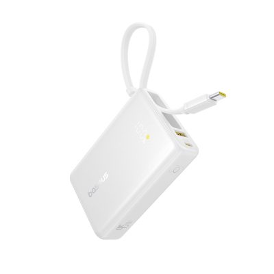 Sạc dự phòng hiệu Baseus PicoGo Digital Display with Built-in USB-C Cable 10000mAh 45W - Khám phá sức mạnh đáng kinh ngạc trong một thân hình siêu nhỏ gọn với <strong>Baseus PicoGo Digital Display</strong>. Đây là cuộc cách mạng trong thế giới sạc dự phòng, mang đến công suất 45W mạnh mẽ, đủ sức sạc nhanh cho cả laptop như MacBook Air, tablet và điện thoại. Với dung lượng 10000mAh và sợi cáp USB-C tích hợp sẵn, bạn sẽ không bao giờ phải lo lắng về việc quên cáp hay hết pin. Màn hình LED kỹ thuật số hiển thị chính xác % pin còn lại, giúp bạn luôn chủ động. Siêu di động, mạnh mẽ và tiện lợi, <strong>Baseus PicoGo Digital Display</strong> là nguồn năng lượng lý tưởng cho người dùng công nghệ năng động, yêu thích sự tối giản.