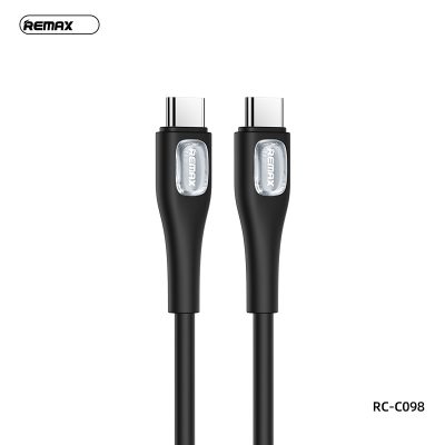 Cáp sạc nhanh Remax RC-C098, công suất 65W, Type-C to Type-C, chất liệu Silicone lỏng, độ dài 1m - Khai phóng sức mạnh sạc tối đa cho mọi thiết bị của bạn với cáp sạc nhanh <strong>Remax RC-C098</strong>. Đây là giải pháp sạc "tất cả trong một" với chuẩn Type-C to Type-C, hỗ trợ công suất Power Delivery (PD) lên đến 65W, đủ sức nạp năng lượng cho cả laptop, MacBook, máy tính bảng và sạc siêu nhanh cho smartphone. Điểm nhấn độc đáo là lớp vỏ silicone lỏng siêu mềm mại, linh hoạt, mang lại cảm giác cầm nắm cao cấp và khả năng chống rối tuyệt đối. Tích hợp chip E-Marker thông minh, <strong>Remax RC-C098</strong> tự động nhận diện và điều chỉnh dòng điện, đảm bảo an toàn tối đa. Bền bỉ, mạnh mẽ và tinh tế, đây là sợi cáp duy nhất bạn cần cho mọi thiết bị Type-C.