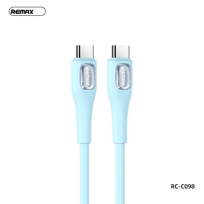 Cáp sạc nhanh Remax RC-C098, công suất 65W, Type-C to Type-C, chất liệu Silicone lỏng, độ dài 1m - Khai phóng sức mạnh sạc tối đa cho mọi thiết bị của bạn với cáp sạc nhanh <strong>Remax RC-C098</strong>. Đây là giải pháp sạc "tất cả trong một" với chuẩn Type-C to Type-C, hỗ trợ công suất Power Delivery (PD) lên đến 65W, đủ sức nạp năng lượng cho cả laptop, MacBook, máy tính bảng và sạc siêu nhanh cho smartphone. Điểm nhấn độc đáo là lớp vỏ silicone lỏng siêu mềm mại, linh hoạt, mang lại cảm giác cầm nắm cao cấp và khả năng chống rối tuyệt đối. Tích hợp chip E-Marker thông minh, <strong>Remax RC-C098</strong> tự động nhận diện và điều chỉnh dòng điện, đảm bảo an toàn tối đa. Bền bỉ, mạnh mẽ và tinh tế, đây là sợi cáp duy nhất bạn cần cho mọi thiết bị Type-C.