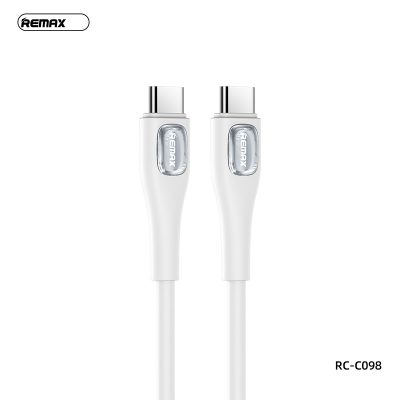 Cáp sạc nhanh Remax RC-C098, công suất 65W, Type-C to Type-C, chất liệu Silicone lỏng, độ dài 1m - Khai phóng sức mạnh sạc tối đa cho mọi thiết bị của bạn với cáp sạc nhanh <strong>Remax RC-C098</strong>. Đây là giải pháp sạc "tất cả trong một" với chuẩn Type-C to Type-C, hỗ trợ công suất Power Delivery (PD) lên đến 65W, đủ sức nạp năng lượng cho cả laptop, MacBook, máy tính bảng và sạc siêu nhanh cho smartphone. Điểm nhấn độc đáo là lớp vỏ silicone lỏng siêu mềm mại, linh hoạt, mang lại cảm giác cầm nắm cao cấp và khả năng chống rối tuyệt đối. Tích hợp chip E-Marker thông minh, <strong>Remax RC-C098</strong> tự động nhận diện và điều chỉnh dòng điện, đảm bảo an toàn tối đa. Bền bỉ, mạnh mẽ và tinh tế, đây là sợi cáp duy nhất bạn cần cho mọi thiết bị Type-C.