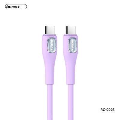 Cáp sạc nhanh Remax RC-C098, công suất 65W, Type-C to Type-C, chất liệu Silicone lỏng, độ dài 1m - Khai phóng sức mạnh sạc tối đa cho mọi thiết bị của bạn với cáp sạc nhanh <strong>Remax RC-C098</strong>. Đây là giải pháp sạc "tất cả trong một" với chuẩn Type-C to Type-C, hỗ trợ công suất Power Delivery (PD) lên đến 65W, đủ sức nạp năng lượng cho cả laptop, MacBook, máy tính bảng và sạc siêu nhanh cho smartphone. Điểm nhấn độc đáo là lớp vỏ silicone lỏng siêu mềm mại, linh hoạt, mang lại cảm giác cầm nắm cao cấp và khả năng chống rối tuyệt đối. Tích hợp chip E-Marker thông minh, <strong>Remax RC-C098</strong> tự động nhận diện và điều chỉnh dòng điện, đảm bảo an toàn tối đa. Bền bỉ, mạnh mẽ và tinh tế, đây là sợi cáp duy nhất bạn cần cho mọi thiết bị Type-C.