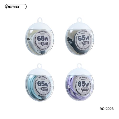 Cáp sạc nhanh Remax RC-C098, công suất 65W, Type-C to Type-C, chất liệu Silicone lỏng, độ dài 1m - Hình ảnh 7