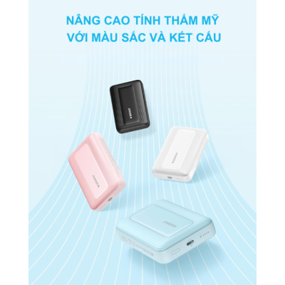 Pin Sạc Dự Phòng Anker Zolo 10.000mAh 30W A1684 Sạc Không Dây Qi2 15W - A1684 - <strong>Pin Sạc Dự Phòng Anker Zolo A1684</strong> dung lượng 10.000mAh, sạc nhanh 30W qua USB-C, sạc không dây Qi2 15W cho iPhone 15/16, Android. Tích hợp cáp USB-C, giá đỡ đa góc, nhiều màu sắc (Đen, Trắng, Xanh, Hồng). <strong>A1684</strong> siêu gọn, lý tưởng cho du lịch.