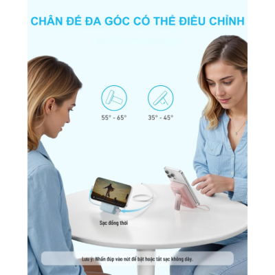 Pin Sạc Dự Phòng Hít Từ Tính Anker Zolo A1685 10.000mAh 30W Tích Hợp Cáp USB-C - A1685 - <strong>Pin Sạc Dự Phòng Anker Zolo A1685</strong> 10.000mAh, sạc nhanh 30W qua USB-C, sạc không dây MagSafe 7.5W cho iPhone 15/16, AirPods. Tích hợp cáp USB-C 5,4 inch, giá đỡ điều chỉnh 35-65°, màu Đen, Trắng, Xanh, Hồng. <strong>A1685</strong> nhỏ gọn, bền, lý tưởng cho di chuyển.
