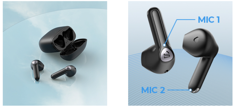 Tai nghe Bluetooth True Wireless Earbuds SoundPeats Air3, Semi In-ear, Driver 14.2mm, Pin 17.5H, IPX5, Bluetooth 5.2, aptX Adaptive, Game Mode - Tai nghe <strong>Earbuds SoundPeats Air3</strong> với thiết kế semi in-ear nhỏ gọn, driver 14.2mm, âm thanh Hi-Fi, codec aptX Adaptive/AAC/SBC. Pin 5H (tai nghe), 17.5H (với hộp sạc), sạc USB-C. IPX5 chống nước, micro kép cVc 8.0, Bluetooth 5.2, Game Mode 60ms. Bảo hành 12 tháng, lý tưởng nghe nhạc, chơi game, đàm thoại.