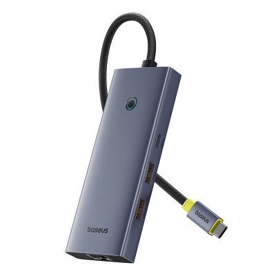 Thiết bị mở rộng hiệu Baseus UltraJoy Series 7-Port Docking Station - Nâng cấp toàn diện không gian làm việc của bạn với <strong>Baseus UltraJoy Series 7-Port Docking Station</strong>. Đây là giải pháp tối thượng giúp biến chiếc laptop Type-C mỏng nhẹ thành một trạm làm việc chuyên nghiệp, mạnh mẽ. Với 7 cổng kết nối thiết yếu: HDMI xuất hình ảnh 4K@60Hz siêu mượt, 3 cổng USB 3.0 tốc độ cao 5Gbps, khe đọc thẻ SD/TF tiện lợi cho nhiếp ảnh gia và nhà sáng tạo nội dung, cùng cổng sạc nhanh PD 100W. Thiết kế từ hợp kim nhôm sang trọng, tản nhiệt hiệu quả, trạm kết nối <strong>Baseus UltraJoy Series 7-Port Docking Station</strong> là trung tâm chỉ huy, giúp bạn tối ưu hóa hiệu suất, giải phóng sự sáng tạo và làm việc không giới hạn.