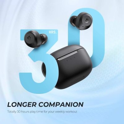 Tai nghe Bluetooth SoundPEATS T2, In-ear, Driver 12mm, Pin 30H, IPX5, Bluetooth 5.1, ANC 30dB, Transparent Mode - Tai nghe <strong>SoundPEATS T2</strong> thiết kế in-ear, driver 12mm, âm thanh sống động với codec SBC/AAC. Pin 10H (tai nghe), 30H (hộp sạc), sạc USB-C. IPX5 chống nước, ANC 30dB, micro kép ENC, Bluetooth 5.1, chế độ xuyên âm. Điều khiển cảm ứng. Bảo hành 12 tháng, lý tưởng cho nghe nhạc, chơi game, đàm thoại.