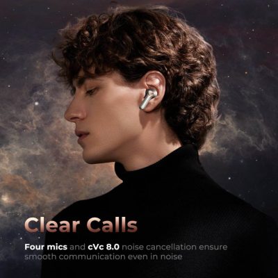 Tai nghe Bluetooth True Wireless Earbuds SoundPeats H2, In-ear, Hybrid Driver 8mm, Pin 20H, IPX4, Bluetooth 5.2, aptX Adaptive, Game Mode - Tai nghe <strong>Earbuds SoundPeats H2</strong> với thiết kế in-ear thời thượng, Hybrid Driver (8mm Dynamic + Knowles BA), âm thanh Hi-Fi, codec aptX/SBC/AAC. Pin 7H (tai nghe), 20H (với hộp sạc), sạc USB-C. IPX4 chống nước, micro kép cVc 8.0, Bluetooth 5.4, Game Mode 60ms. Bảo hành 24 tháng, lý tưởng nghe nhạc, chơi game, đàm thoại.