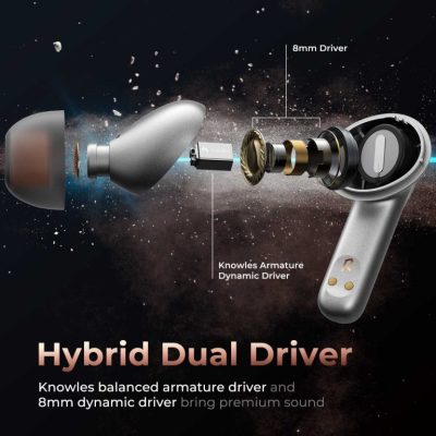 Tai nghe Bluetooth True Wireless Earbuds SoundPeats H2, In-ear, Hybrid Driver 8mm, Pin 20H, IPX4, Bluetooth 5.2, aptX Adaptive, Game Mode - Tai nghe <strong>Earbuds SoundPeats H2</strong> với thiết kế in-ear thời thượng, Hybrid Driver (8mm Dynamic + Knowles BA), âm thanh Hi-Fi, codec aptX/SBC/AAC. Pin 7H (tai nghe), 20H (với hộp sạc), sạc USB-C. IPX4 chống nước, micro kép cVc 8.0, Bluetooth 5.4, Game Mode 60ms. Bảo hành 24 tháng, lý tưởng nghe nhạc, chơi game, đàm thoại.