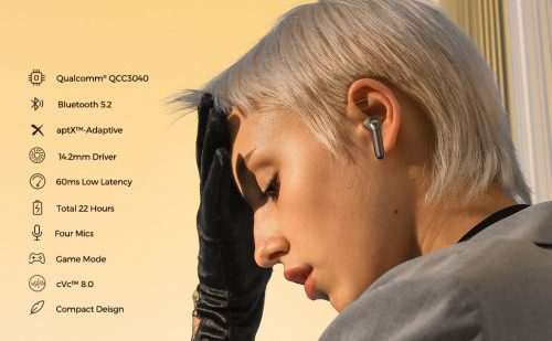 Tai nghe Bluetooth SoundPEATS Air3 Deluxe, In-ear, Driver 14.2mm, Pin 22H, IPX4, Bluetooth 5.2, aptX-Adaptive, Game Mode 60ms - Hình ảnh 8