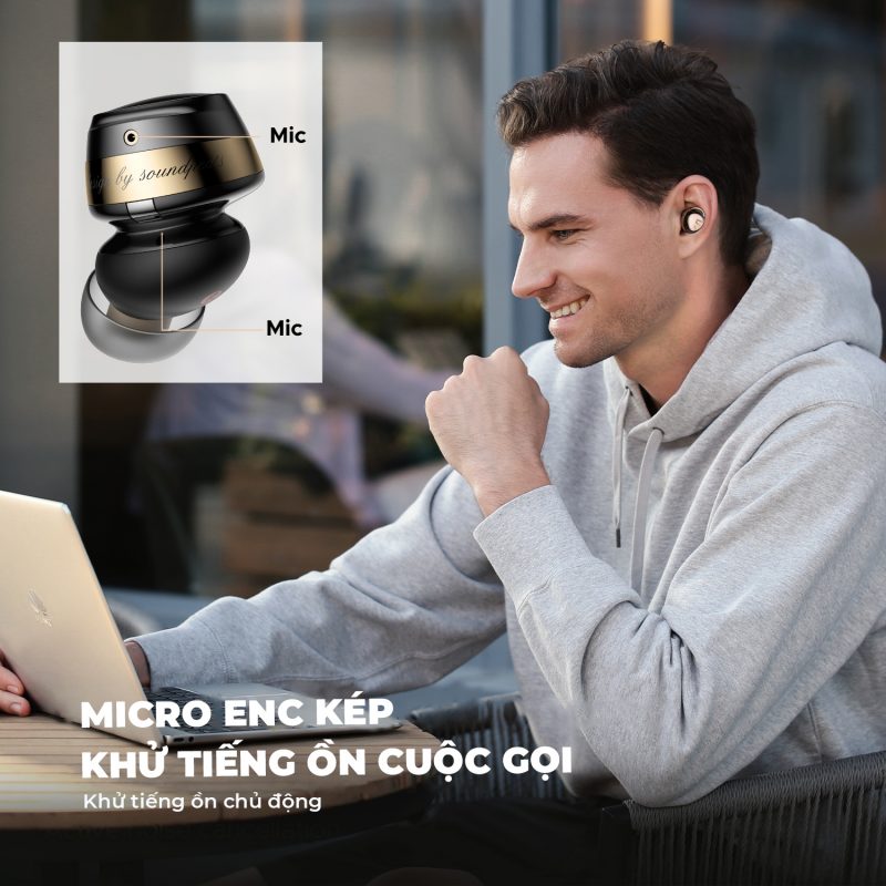 Tai nghe Bluetooth SoundPEATS Opera 05, In-ear, Hybrid Driver 12mm + 2BA, Pin 33H, IPX4, Bluetooth 5.3, ANC, LDAC, Hi-Res - Tai nghe <strong>SoundPEATS Opera 05</strong> thiết kế in-ear, hybrid driver 12mm + 2BA, âm thanh Hi-Res với codec LDAC/SBC/AAC. Pin 8H (tai nghe), 33H (hộp sạc), sạc USB-C. IPX4 chống nước, ANC 30dB, 4 mic ENC, Bluetooth 5.3. Điều khiển cảm ứng, app SoundPEATS. Bảo hành 12 tháng, lý tưởng cho nghe nhạc, game, đàm thoại.