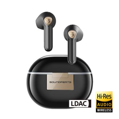 Tai nghe Bluetooth SoundPEATS Air3 Deluxe, In-ear, Driver 14.2mm, Pin 22H, IPX4, Bluetooth 5.2, aptX-Adaptive, Game Mode 60ms - Tai nghe <strong>SoundPEATS Air3 Deluxe</strong> thiết kế in-ear, driver 14.2mm, âm thanh chất lượng với codec aptX-Adaptive/SBC. Pin 5H (tai nghe), 22H (hộp sạc), sạc USB-C. IPX4 chống nước, micro kép ENC, Bluetooth 5.2, độ trễ 60ms (Game Mode). Điều khiển cảm ứng, app SoundPEATS. Bảo hành 12 tháng, lý tưởng nghe nhạc, chơi game, đàm thoại.