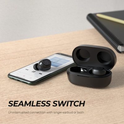 Tai nghe True Wireless SoundPEATS TrueFree 2, In-ear, Driver 6mm, Pin 20H, IPX7, Bluetooth 5.0, Mono Mode - Tai nghe <strong>SoundPEATS TrueFree 2</strong> thiết kế in-ear thể thao, driver 6mm, âm thanh sống động với codec SBC. Pin 4H (tai nghe), 20H (với hộp sạc), sạc USB-C. IPX7 chống nước, micro tích hợp, Bluetooth 5.0, hỗ trợ Mono Mode. Nút bấm vật lý điều khiển. Bảo hành 12 tháng, lý tưởng cho thể thao, nghe nhạc, đàm thoại.