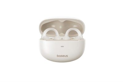 Tai nghe không dây hiệu Baseus Bowie MC1 Open-Ear - Khám phá sự tự do âm nhạc tuyệt đối cùng tai nghe <strong>Baseus Bowie MC1 Open-Ear</strong>. Với thiết kế mở độc đáo, tai nghe không đi vào trong ống tai, cho phép bạn vừa thưởng thức âm nhạc sống động, vừa nhận biết được âm thanh từ môi trường xung quanh, đảm bảo an toàn tối đa khi chạy bộ, đạp xe hay di chuyển ngoài đường. Công nghệ truyền âm thanh định hướng giúp giảm rò rỉ âm thanh, mang lại trải nghiệm riêng tư. Chất liệu silicone mềm mại, trọng lượng siêu nhẹ và chuẩn chống nước IP57 khiến <strong>Baseus Bowie MC1 Open-Ear</strong> trở thành người bạn đồng hành hoàn hảo cho mọi buổi tập luyện và hoạt động hàng ngày, thoải mái suốt cả ngày dài.
