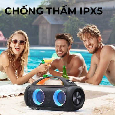 Loa Bluetooth Earfun Uboom Raver - Biến mọi không gian thành một sàn nhảy sôi động với loa Bluetooth <strong>Earfun Uboom Raver</strong>. Với công suất cực đại 100W và công nghệ BassUp™ độc quyền, loa mang đến âm thanh bùng nổ, lấp đầy mọi không gian với những nhịp bass sâu và rung động. Màn trình diễn ánh sáng RGB đa sắc, đồng bộ theo điệu nhạc, sẽ thắp sáng mọi bữa tiệc. Thiết kế bền bỉ với chuẩn chống nước IPX7, thời lượng pin lên đến 24 giờ và khả năng hoạt động như một sạc dự phòng giúp cuộc vui không bao giờ tàn. <strong>Earfun Uboom Raver</strong> không chỉ là một chiếc loa, mà là linh hồn của mọi bữa tiệc, sẵn sàng cho mọi cuộc phiêu lưu.