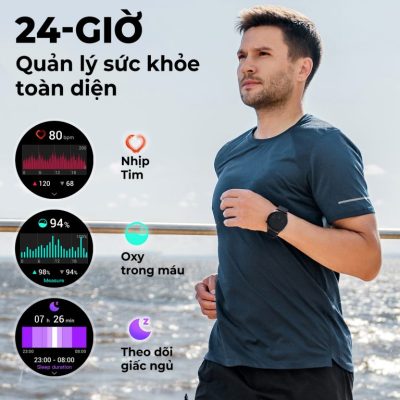 Đồng hồ thông minh SoundPEATS Watch 4, Màn hình 1.38", Bluetooth 5.2, Pin 7 ngày, IP68, 109+ chế độ thể thao, Theo dõi sức khỏe - Đồng hồ thông minh <strong>SoundPEATS Watch 4</strong> với màn hình 1.38" HD, hỗ trợ gọi Bluetooth, theo dõi nhịp tim, SpO2, giấc ngủ, chu kỳ kinh nguyệt. Pin 7 ngày, sạc 2 giờ, IP68 chống nước. 109+ chế độ thể thao, thông báo ứng dụng, tùy chỉnh mặt đồng hồ. Tương thích iOS 9.0+, Android 5.0+. Bảo hành 12 tháng, lý tưởng cho thể thao, công việc, sức khỏe.