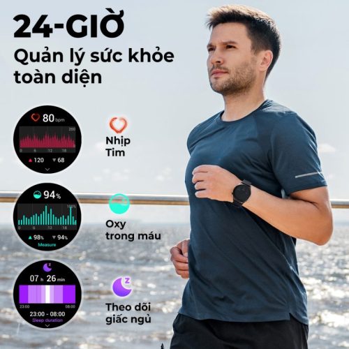 Đồng hồ thông minh SoundPEATS Watch 4, Màn hình 1.38", Bluetooth 5.2, Pin 7 ngày, IP68, 109+ chế độ thể thao, Theo dõi sức khỏe - Hình ảnh 7