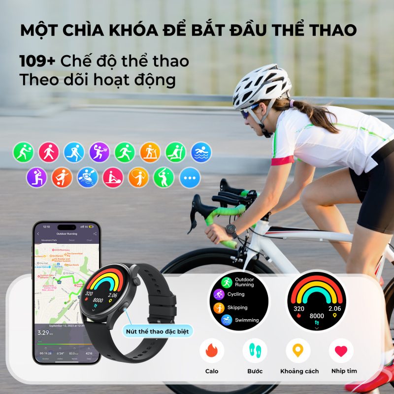 đồng hồ thông minh soundpeats watch 4-4
