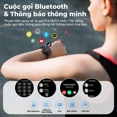 Đồng hồ thông minh SoundPEATS Watch 4, Màn hình 1.38", Bluetooth 5.2, Pin 7 ngày, IP68, 109+ chế độ thể thao, Theo dõi sức khỏe - Đồng hồ thông minh <strong>SoundPEATS Watch 4</strong> với màn hình 1.38" HD, hỗ trợ gọi Bluetooth, theo dõi nhịp tim, SpO2, giấc ngủ, chu kỳ kinh nguyệt. Pin 7 ngày, sạc 2 giờ, IP68 chống nước. 109+ chế độ thể thao, thông báo ứng dụng, tùy chỉnh mặt đồng hồ. Tương thích iOS 9.0+, Android 5.0+. Bảo hành 12 tháng, lý tưởng cho thể thao, công việc, sức khỏe.