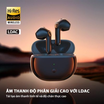 Tai nghe Bluetooth SoundPEATS Air3 Deluxe, In-ear, Driver 14.2mm, Pin 22H, IPX4, Bluetooth 5.2, aptX-Adaptive, Game Mode 60ms - Tai nghe <strong>SoundPEATS Air3 Deluxe</strong> thiết kế in-ear, driver 14.2mm, âm thanh chất lượng với codec aptX-Adaptive/SBC. Pin 5H (tai nghe), 22H (hộp sạc), sạc USB-C. IPX4 chống nước, micro kép ENC, Bluetooth 5.2, độ trễ 60ms (Game Mode). Điều khiển cảm ứng, app SoundPEATS. Bảo hành 12 tháng, lý tưởng nghe nhạc, chơi game, đàm thoại.