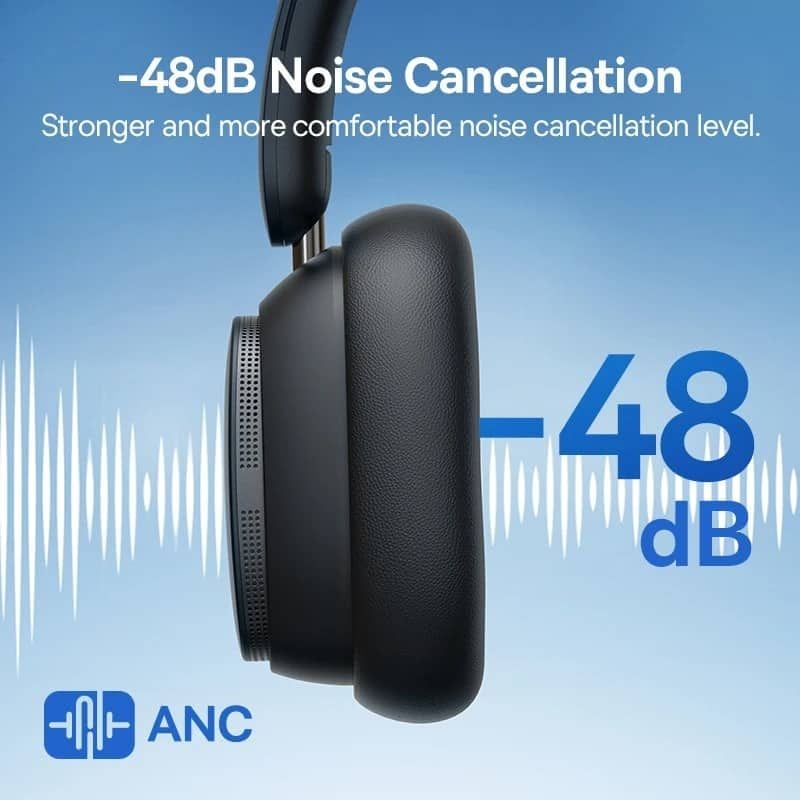 Tai Nghe Chụp Tai Không Dây Baseus Bowie H1 Pro ANC (Bluetooth v5.3, Hi-Res Audio, 80H,-48dB Noise-Cancellation, LHDC)