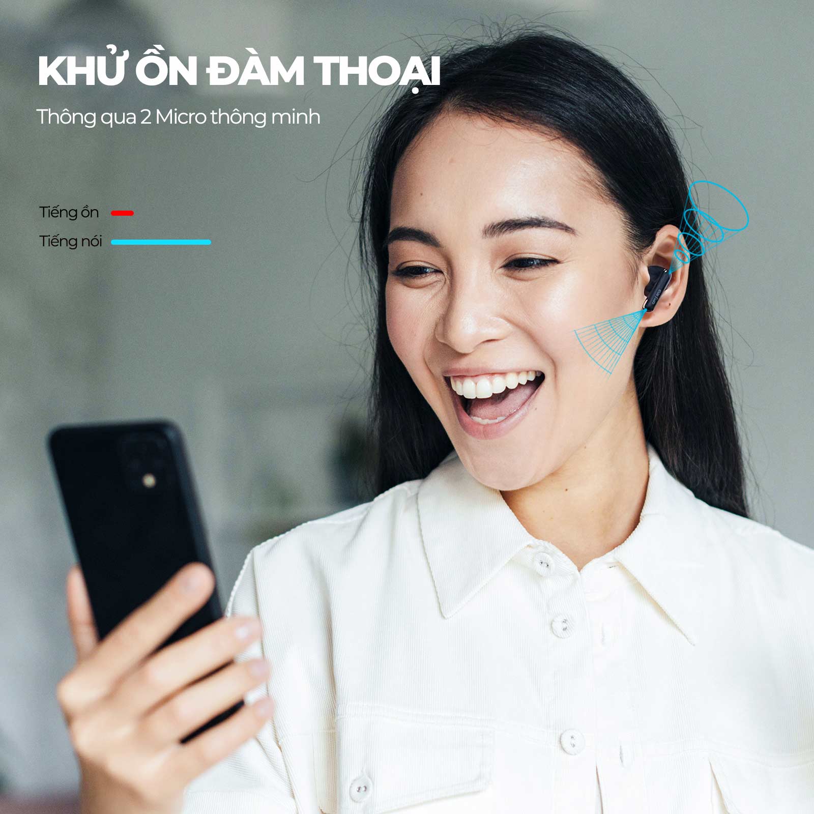 Tai nghe Bluetooth Earfun Air Mini 2 - Trải nghiệm sự tự do tuyệt đối với tai nghe <strong>Earfun Air Mini 2</strong>, một thiết kế siêu nhỏ gọn và nhẹ nhàng, mang lại cảm giác đeo thoải mái suốt cả ngày dài. Dù có kích thước khiêm tốn, sản phẩm vẫn mang đến chất âm sống động, cân bằng nhờ màng loa 10mm được tinh chỉnh đặc biệt. Công nghệ 2 micro tích hợp thuật toán khử ồn giúp mọi cuộc gọi của bạn luôn rõ ràng. Với tổng thời lượng pin 24 giờ, chuẩn chống nước IPX7 mạnh mẽ và chế độ Game Mode độ trễ thấp, <strong>Earfun Air Mini 2</strong> là sự lựa chọn hoàn hảo cho những ai yêu thích sự tối giản, tiện lợi và cần một người bạn đồng hành âm thanh đáng tin cậy cho mọi hoạt động hàng ngày.