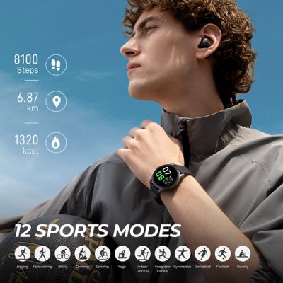 Đồng hồ thông minh SoundPEATS Watch 2, Màn hình 1.28 inch, Pin 7 ngày, IP68, Theo dõi SpO2, Nhịp tim, Giấc ngủ - Đồng hồ thông minh <strong>SoundPEATS Watch 2</strong> với thiết kế mặt tròn năng động, màn hình 1.28 inch, độ phân giải 240x240. Pin 7 ngày, chờ 20 ngày, sạc 3.5H. Chống nước IP68, theo dõi nhịp tim, SpO2, giấc ngủ, 12 chế độ thể thao. Kết nối Bluetooth 5.1, điều khiển nhạc, thông báo. Bảo hành 12 tháng, lý tưởng cho thể thao, sức khỏe.