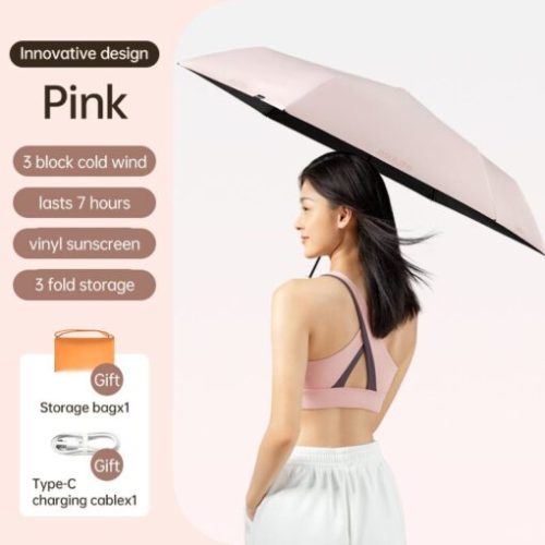 Dù đa năng tích hợp quạt Jisulife FA52 Chống nắng UPF 50+, Chống gió và mưa , Quạt di động 2500mAh - Bảo Hành 12 Tháng - Hình ảnh 2