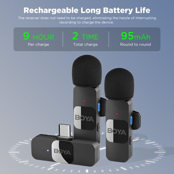Boya BY-V20 Micro thu âm dành cho điện thoại Type-C